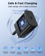 45W Type-C Süper Hızlı Şarj Adaptörü ve Type-C Kablo Seti - Görsel 8