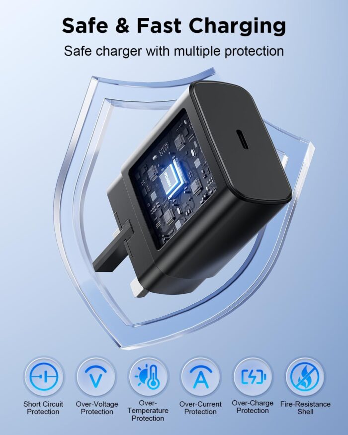 45W Type-C Süper Hızlı Şarj Adaptörü ve Type-C Kablo Seti - Görsel 8