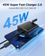 45W Type-C Süper Hızlı Şarj Adaptörü ve Type-C Kablo Seti - Görsel 10