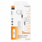 Type-C Kablolu Stereo Kulaklık Mikrofonlu HiFi Ses