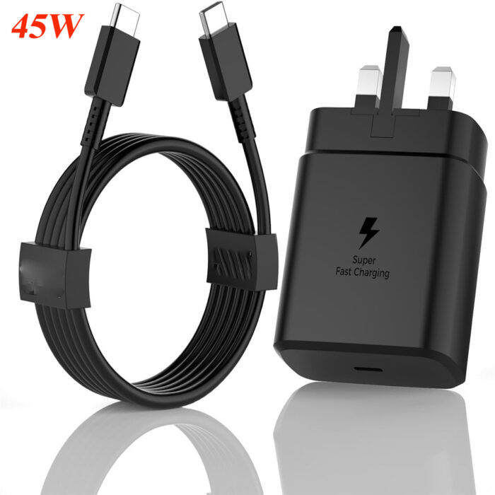 45W Type-C Süper Hızlı Şarj Adaptörü ve Type-C Kablo Seti - Görsel 2