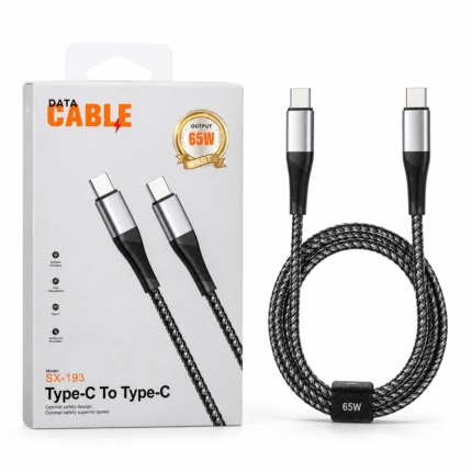 Type-C Girişli 65W Hızlı Şarj Kablosu