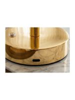 Altın Varaklı Dekoratif Masa Lambası – Gold LED Ambiyans Aydınlatma - Görsel 2