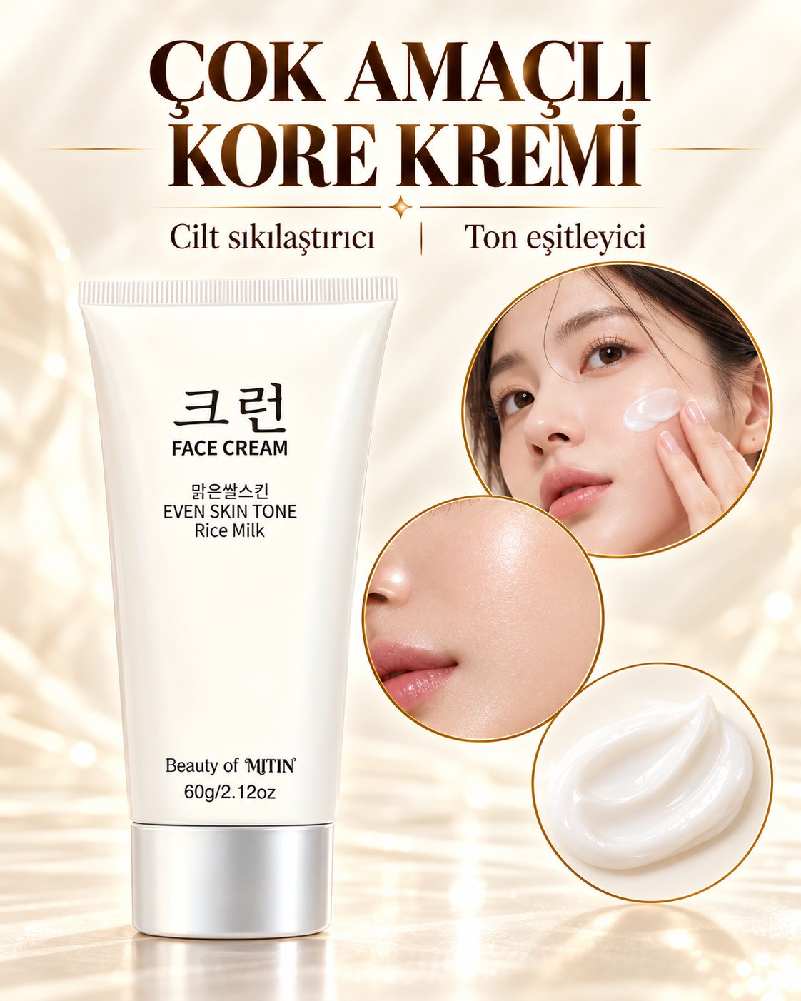 scaled_1000275560 Beauty of Mitin Pirinç Sütlü Çok Amaçlı Kore Kremi 60 g - Görsel 1